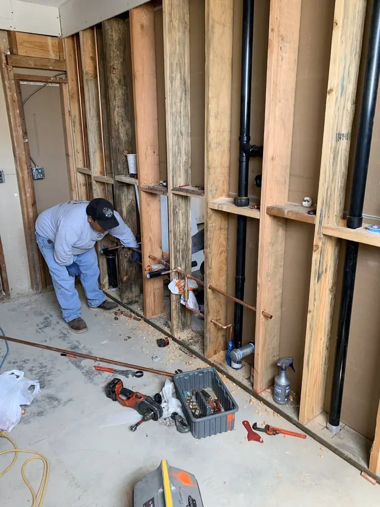 Commercial rough-in plumbing for Gas Line Repair in North Arlington